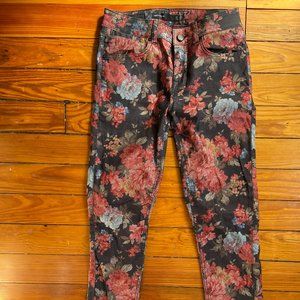 Karen Millen floral printed denim